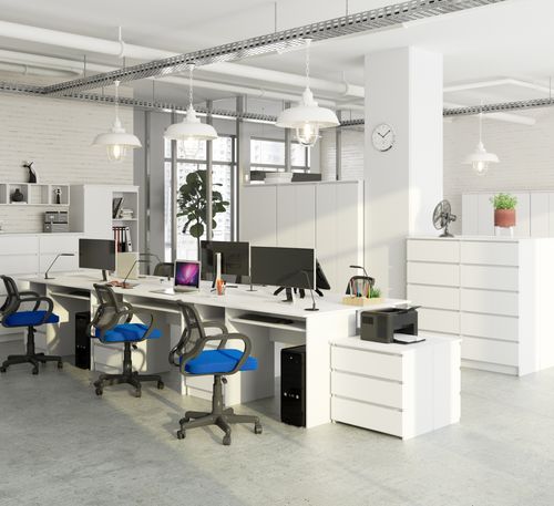 BIURKO CLP 135 cm BIAŁE WOLNOSTOJĄCE na Arena.pl