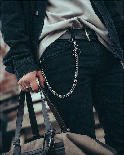 Łańcuszek do spodni męski ze stali chirurgicznej karabińczyk BLINGART na Arena.pl