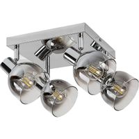 Kwadratowa lampa sypialniana Tarien 3250 z regulacją nad łóżko chrom