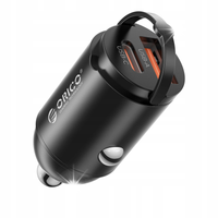 Orico Ładowarka samochodowa, USB-C 30W, USB-A 30W