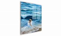 OBRAZ NA SZKLE KWADRATOWY 70x70cm 066 Morska bryza