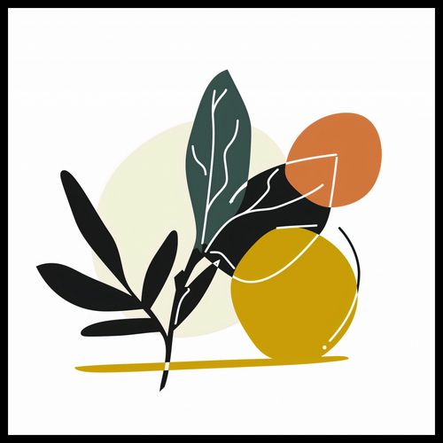 Plakat 80x80cm Elegancka Flora na Arena.pl