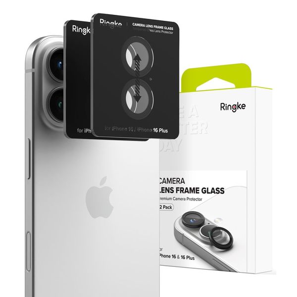 OSŁONA APARATU RINGKE CAMERA FRAME PROTECTOR 2-PACK IPHONE 16 / 16 PLUS BLACK zdjęcie 1