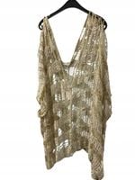 Usha Damska Pullover Poncho Taupe 10407137 roz.XS/S