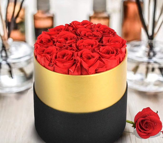 FLOWER BOX Z 12 PRAWDZIWYCH RÓŻ zdjęcie 3