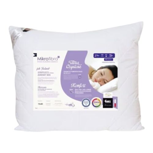 Poduszka Mikrofibra pikowana+ AMZ 40x40 cm Biały na Arena.pl