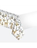 Obrus papierowy świąteczny jelonki, 120x180 cm