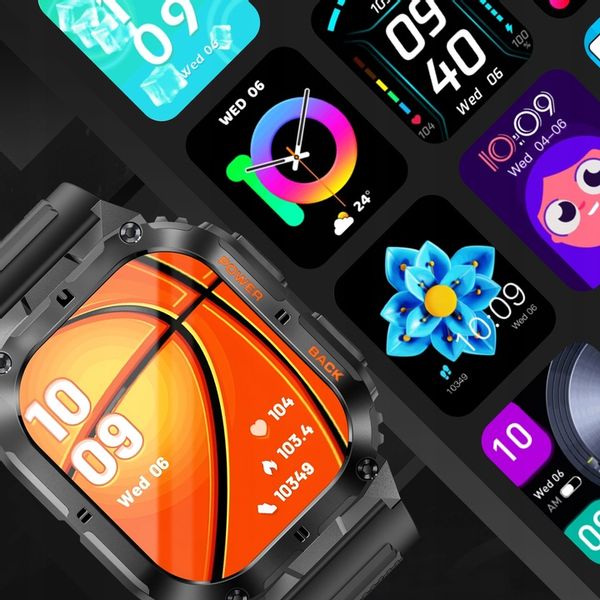 SMARTWATCH ZEGAREK MĘSKI MENU POLSKIE SPORT PULS ROZMOWY SMART WATCH AMOLED zdjęcie 7