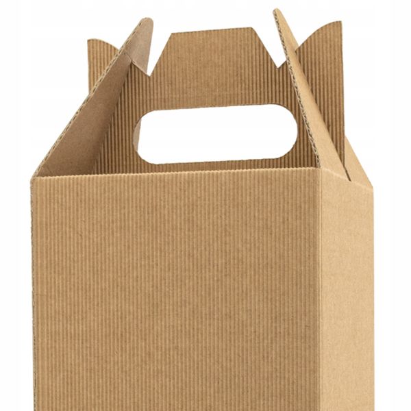 Pudełko na kieliszek EKO kartonik z rączką PREZENT zdjęcie 2