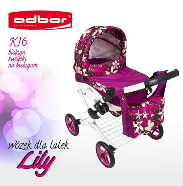 WÓZEK DLA LALEK LOLA K08 + TOREBKA DeLuXe zdjęcie 14