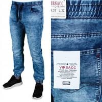 SPODNIE MĘSKIE JOGGER JEANS W35 ROZMIAR XL