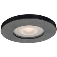 Oczko LAMPA sufitowa LAGOS LP-440/1RS BK Light Prestige okrągła OPRAWA podtynkowa WPUST metalowy IP65 czarny