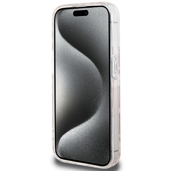 Etui Guess do iPhone 15 Pro, Różowy, MagSafe zdjęcie 5