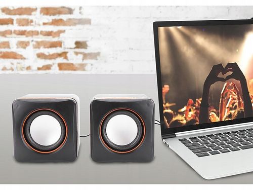 GŁOŚNIKI KOMPUTEROWE PC 2.0 JACK ZASILANIE USB na Arena.pl