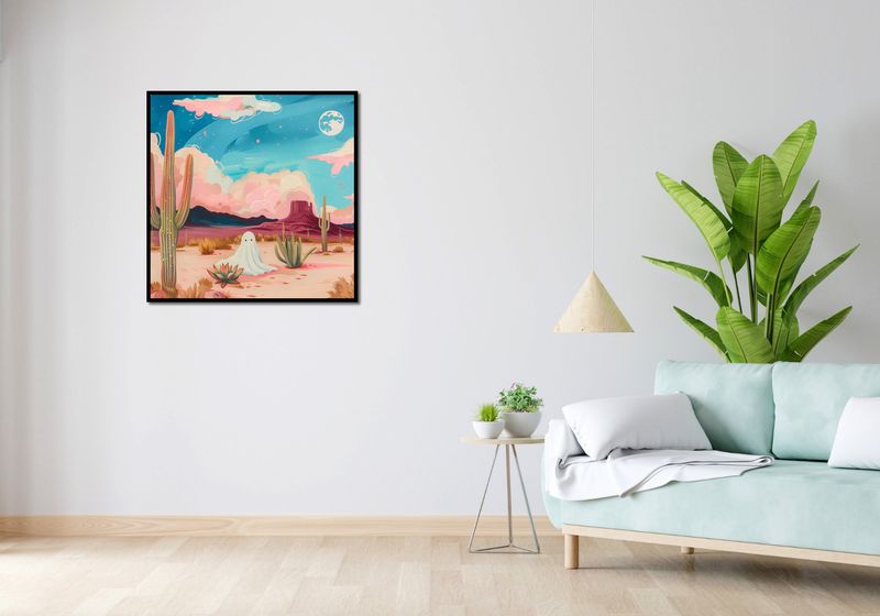 Plakat 80x80cm Duch Między Kaktusami zdjęcie 4