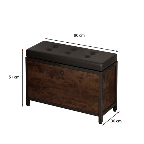 SZAFKA NA BUTY POJEMNA Z SIEDZISKIEM SCHOWEK PÓŁKA OTWIERANA DREWNO na Arena.pl