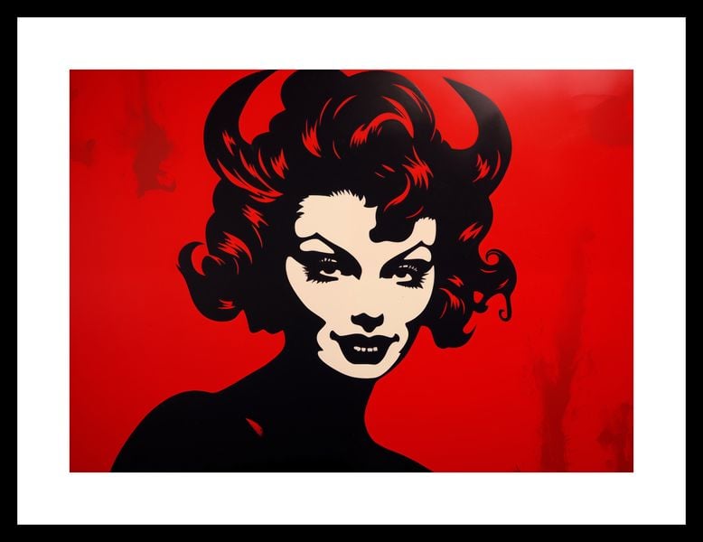 Plakat 35x25cm Czerwona Diablica zdjęcie 3