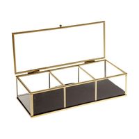 Szkatułka szklana Victoria 25x10,5cm