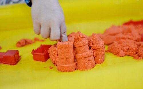 Piasek Kinetyczny 3KG Piaskownica Basen Foremki Zestaw XXL WYBIERZ KOLORY na Arena.pl