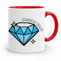 Kubek Czerwony Zegarmistrza Zegarmistrz Idealny Z Nadrukiem Ze Zdjęciem