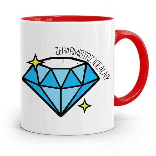 Kubek Czerwony Zegarmistrza Zegarmistrz Idealny Z Nadrukiem Ze Zdjęciem na Arena.pl