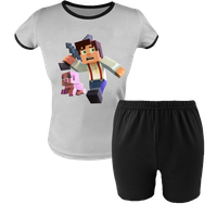 Krótka Piżama dziecięca Minecraft