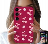 ETUI DO SAMSUNG GALAXY S23 PLUS - WISIENKI, WIŚNIE NA BORDOWYM TLE + FOLIA