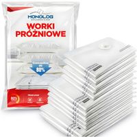 Worki próżniowe na ubrania odzież pościel MOCNE ZESTAW 12 sztuk 4 rozmiary