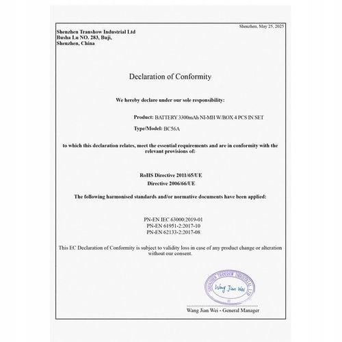 VEZO AKUMULATORKI AA 3300mAh R6 NiMH UNIWERSALNE DO ZABAWEK I PILOTÓW na Arena.pl