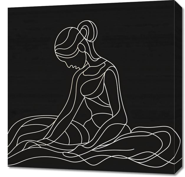 Obraz 60x60cm Pozycja Siedząca zdjęcie 1