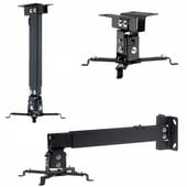 UCHWYT WIESZAK DO PROJEKTORA RZUTNIKA 3W1 SUFITOWY ŚCIENNY TELESKOPOWY