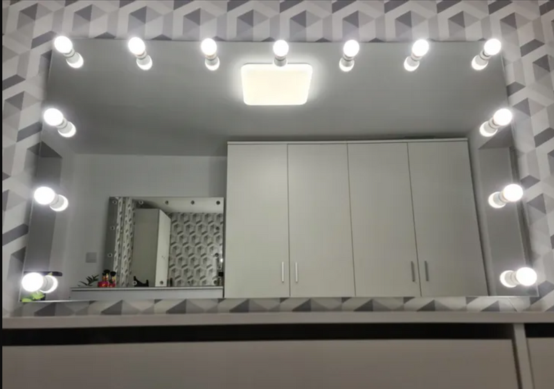 Lustro SILVER do makijażu / makeupu 140 x 80 zdjęcie 1