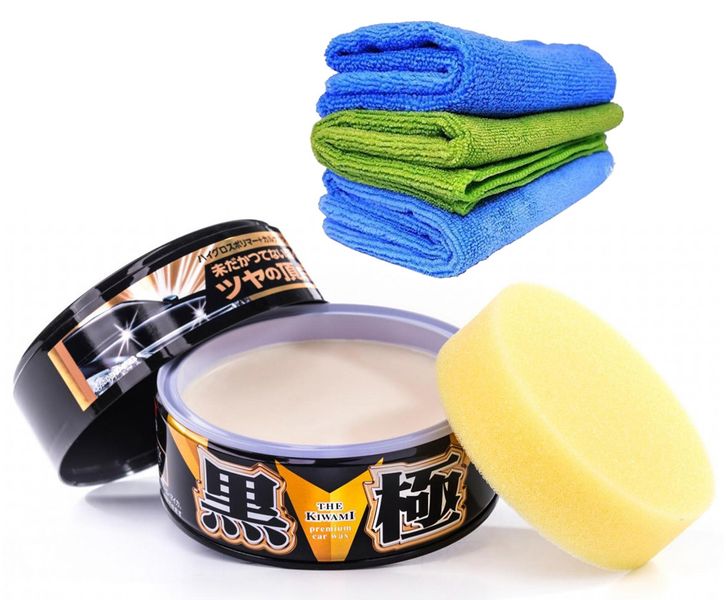 Soft99 Kiwami Wax Black Dark + 3 Mikrofibry zdjęcie 1
