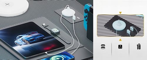 Biurko Gamingowe Narożne z półką i portem ładowania USB na Czarnym na Arena.pl