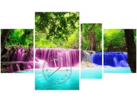 70CM 120CM OBRAZ 4 ELEM KOLOROWY WODOSPAD ŚCIENNY