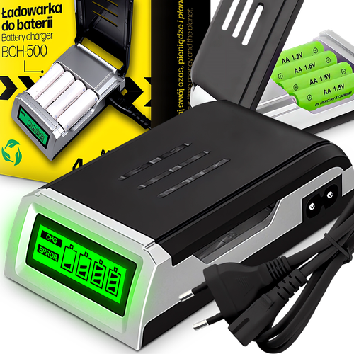 Szybka Ładowarka do Baterii Akumulatorków Paluszków AA i AAA Automatyczna na Arena.pl