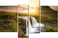 130CM 85 OBRAZ 4 ELEM ISLANDZKI KRAJOBRAZ ŚCIENNY