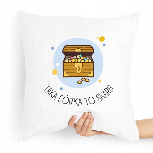 Poduszka Prezent Dla Córki Taka Córka To Skarb Z Nadrukiem Ze Zdjęciem na Arena.pl