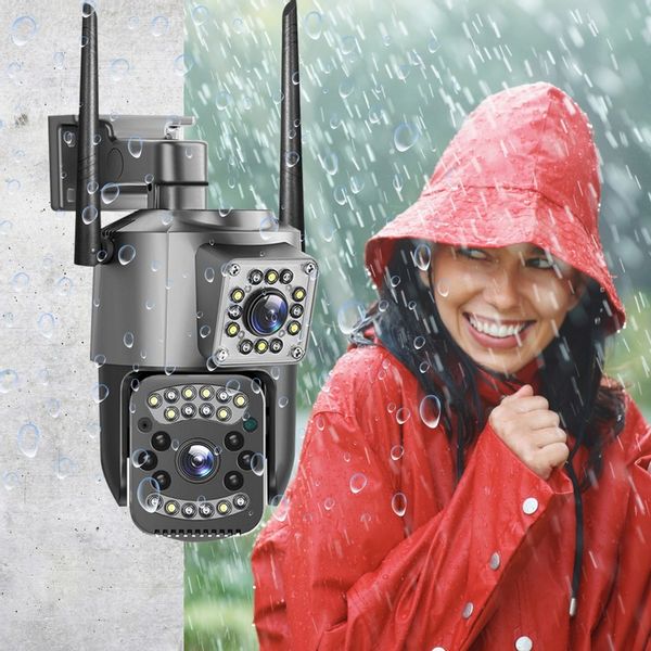 PODWÓJNA ZEWNĘTRZNA KAMERA WIFI SMART IP QUADHD 4MPX APLIKACJA DETEKCJA IR zdjęcie 11