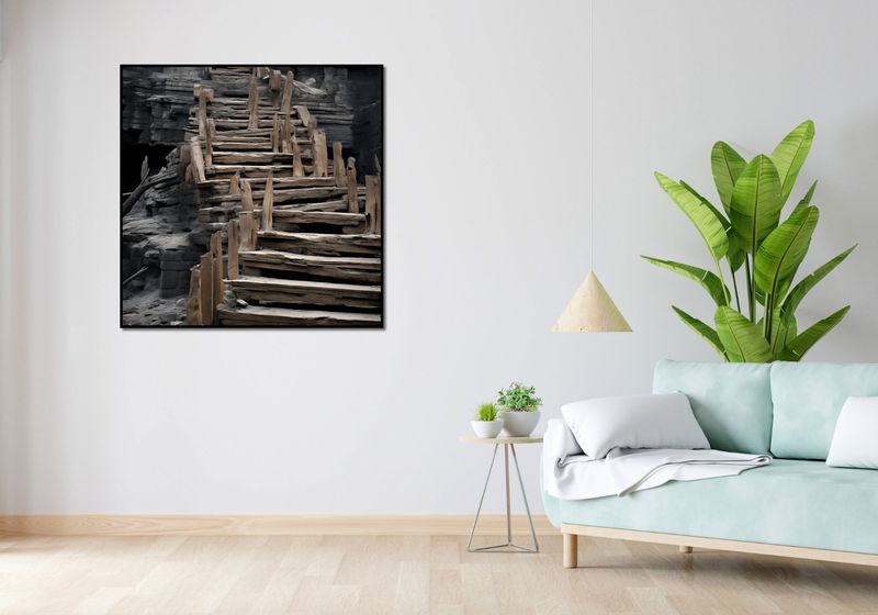 Plakat 100x100cm Schody do Nieznanego zdjęcie 4