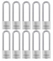 ZESTAW 10 KŁÓDEK ABUS DŁUGIE TITALIUM 64TI/40HB63 SYSTEM JEDNEGO KLUCZA