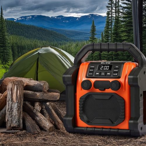 RADIO BUDOWLANE FM 20W RMS BLUETOOTH 5.1 POWERBANK USB-C AUX LED IP55 na Arena.pl