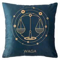 Poszewka dekoracyjna ZODIAK 40x40 Darymex granatowa Waga