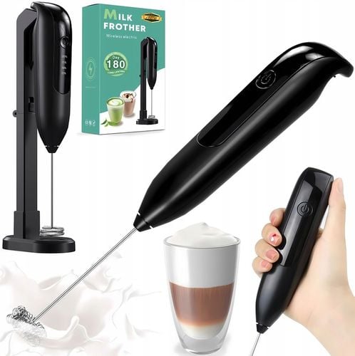 RĘCZNY SPIENIACZ MIKSER DO MLEKA KAWY ELEKTRYCZNY MIKSER TRZEPACZKA na Arena.pl