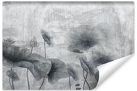 Fototapeta Do Sypialni LILIE Kwiaty Abstrakcja Styl Vintage 368cm x 254cm