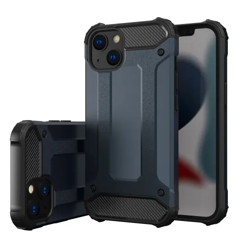 Hybrid Armor etui iPhone 14 pancerny hybrydowy pokrowiec niebieskie na Arena.pl