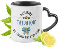 Dla Tatuatora Kubek Czarny Z Uszkiem W Kształcie Serca Na Prezent