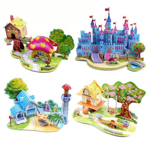 Puzzle 3D tekturowe domek na plaży na Arena.pl