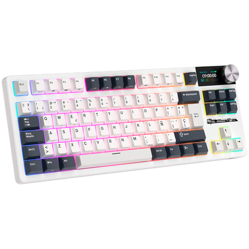 royal kludge rk s85 white night gaming keyboard cloud switch na Arena.pl