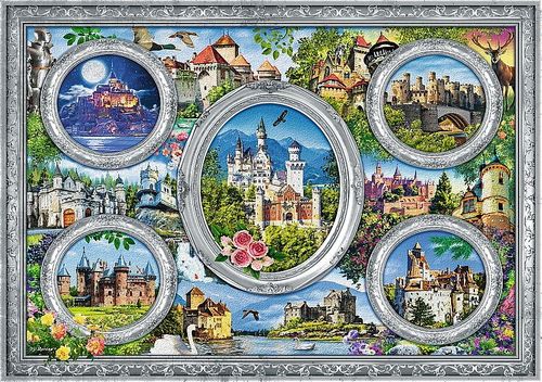 Puzzle 1000 elementów - Zamki świata na Arena.pl